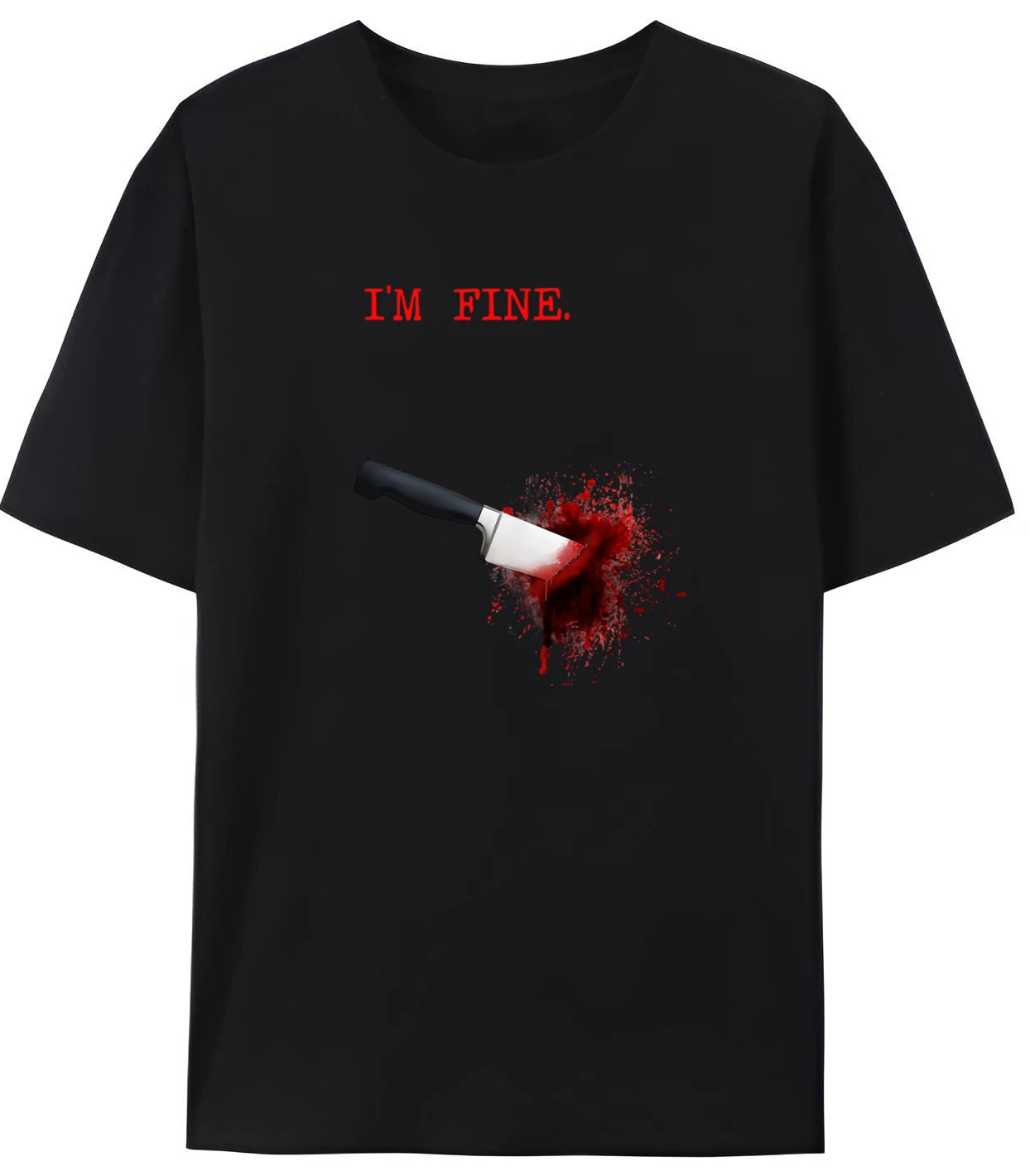

Bloody Halloween Graphic Tee Shirts Men Comfortable Printed Cotton Loose Fashion T Shirt Mens Clothing