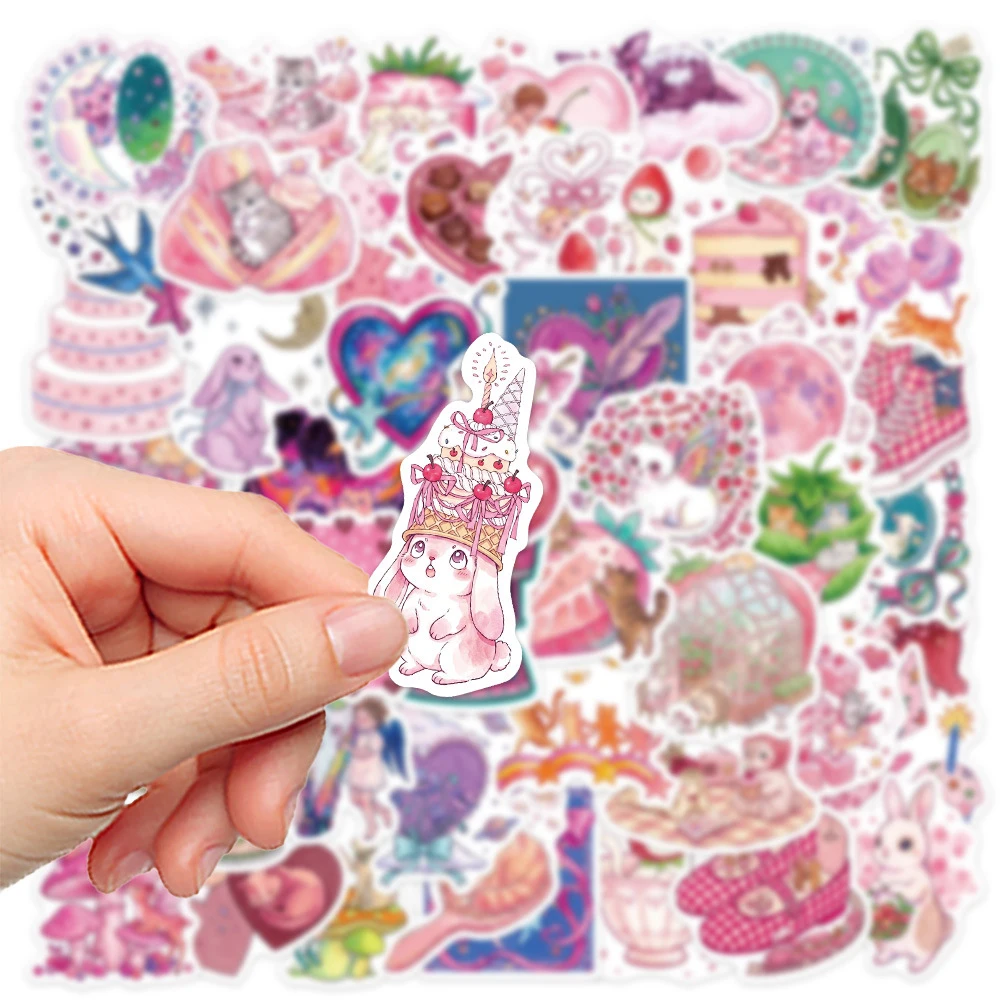 10/30/50 Stück Vintage Cartoon Märchen Graffiti Aufkleber Niedliche Ästhetische Dekoration Sticker Spielzeug Wasserdicht DIY Handyhülle Tagebuch