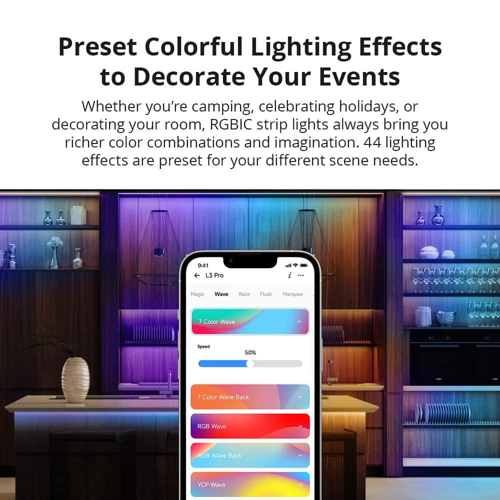 SONOFF L3 Pro WiFi Smart LED Strip Lights RGB/RGBIC 5M Flexible Lamp Tape Wireless Voice/ Local Control Work With Alexa ewelink