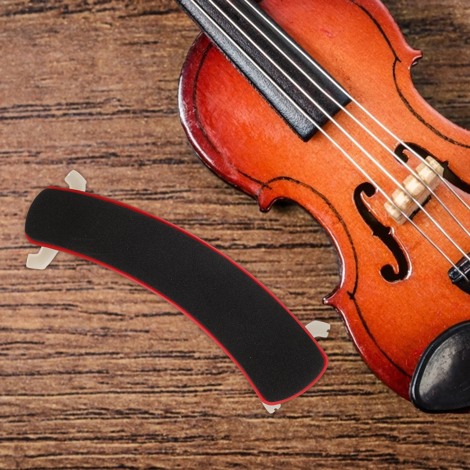 

1Pcs Rubber Violin Shoulder Pad Advanced Style Curved Ergonomic Shape Lightweight Holder for Violinists Easy to Use Music