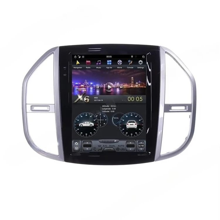 4+128G Screen for 2016 20017 2018 Vito Android 9 Car Multimedia Player  Navi Audio Radio Stereo Head Unit