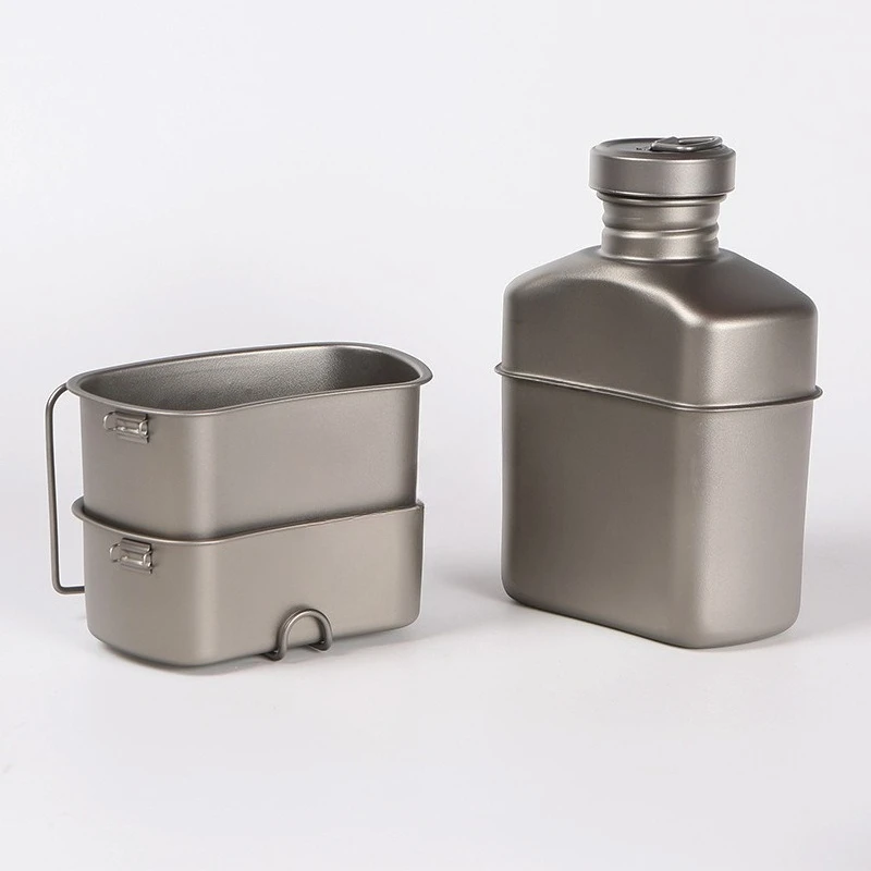 

Outdoor single soldier set four pieces, set of kettle