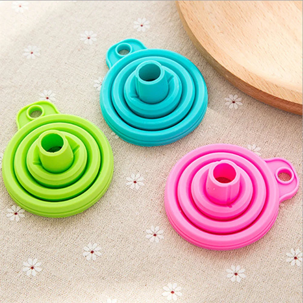 1 adet rastgele renk elmas boyama çapraz dikiş aracı aksesuarları Moasic DIY el yapımı silikon katlanır teleskopik uzun boyun huni