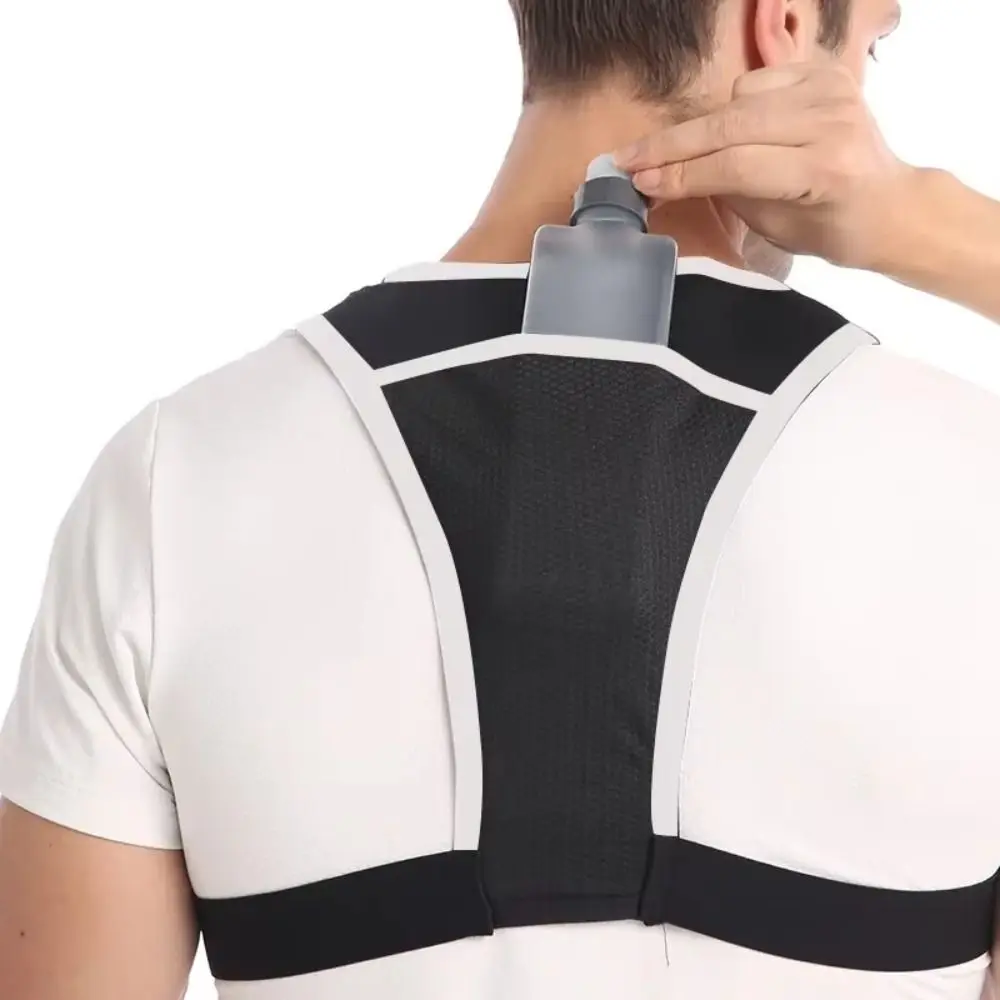 Jogging Hiking Running Chest Bags Zipper Pocket Phone Holder Reflective Running Vest Key Pocket Lightweight Sports Running Vest