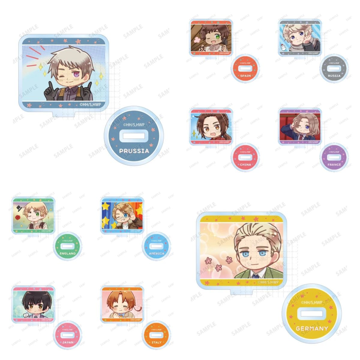 Game APH America England Russia France Germany Japan Italy Acrylic Stand Doll Anime Figure Model Plate Cosplay Toy Gift