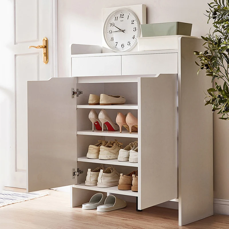 Essentials Muebles Home Furniture Vertical Organizer Shoe Cabinet Storage Mobile Shelves Wooden Shoe Shelf Show College Dorm
