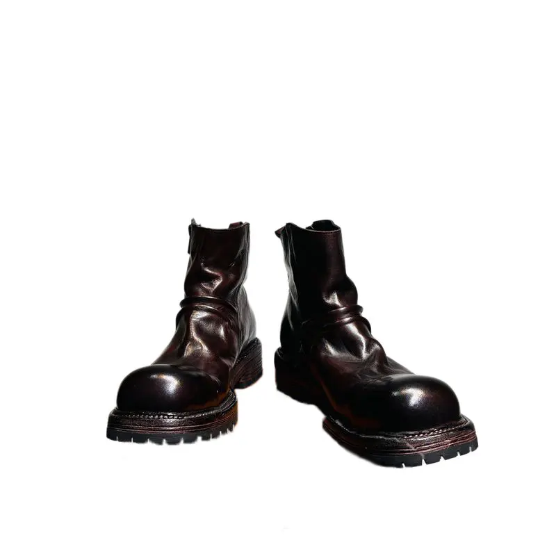 

Men's Durable Cowhide Leather Boots, Premium Horsehide Boots for Work, Hiking & Casual Wear Outdoor & Casual Wear AJ3106