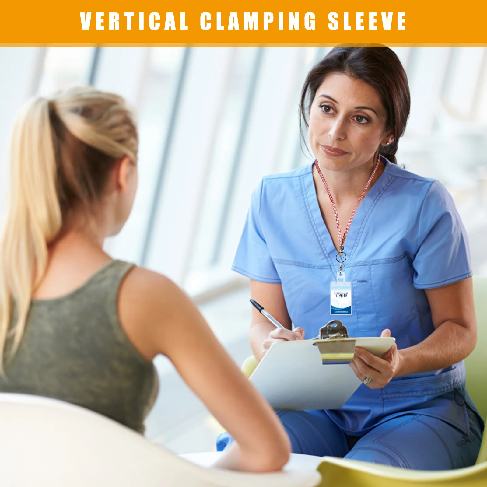 

3Pcs Clear Id Card Holder Hard Plastic Badge Protector for Work Id Cards Postcards Game Cards Lightweight Portable