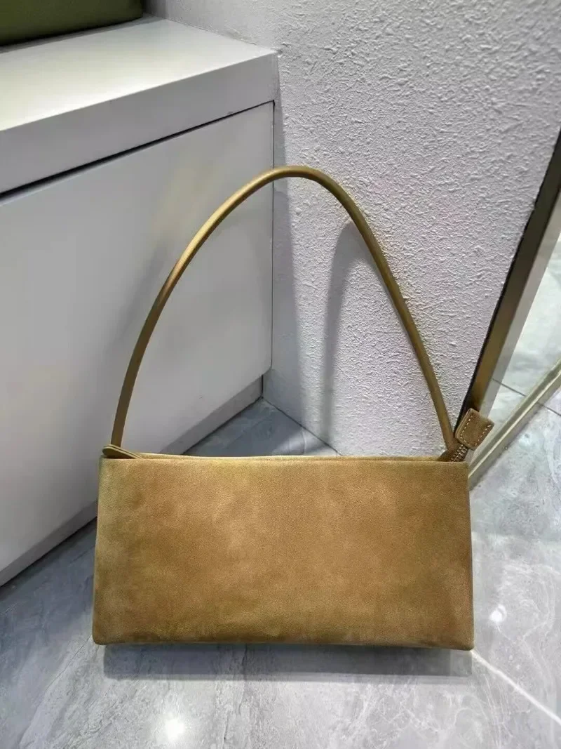 Bolso Retro de cuero de vaca esmerilado, que combina bandolera con todo, moda Coreana de otoño e invierno, alta calidad, diseñador de lujo