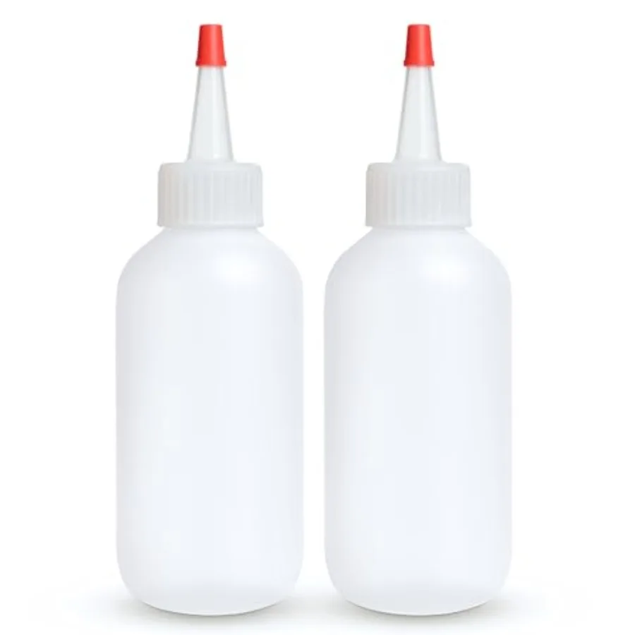 Botellas para apretar condimentos - Botellas vacías chorros de 4 OZ Tapa superior roja A prueba de fugas - Ideal para salsa de sirope de mostaza de kétchup Saes Dressing O