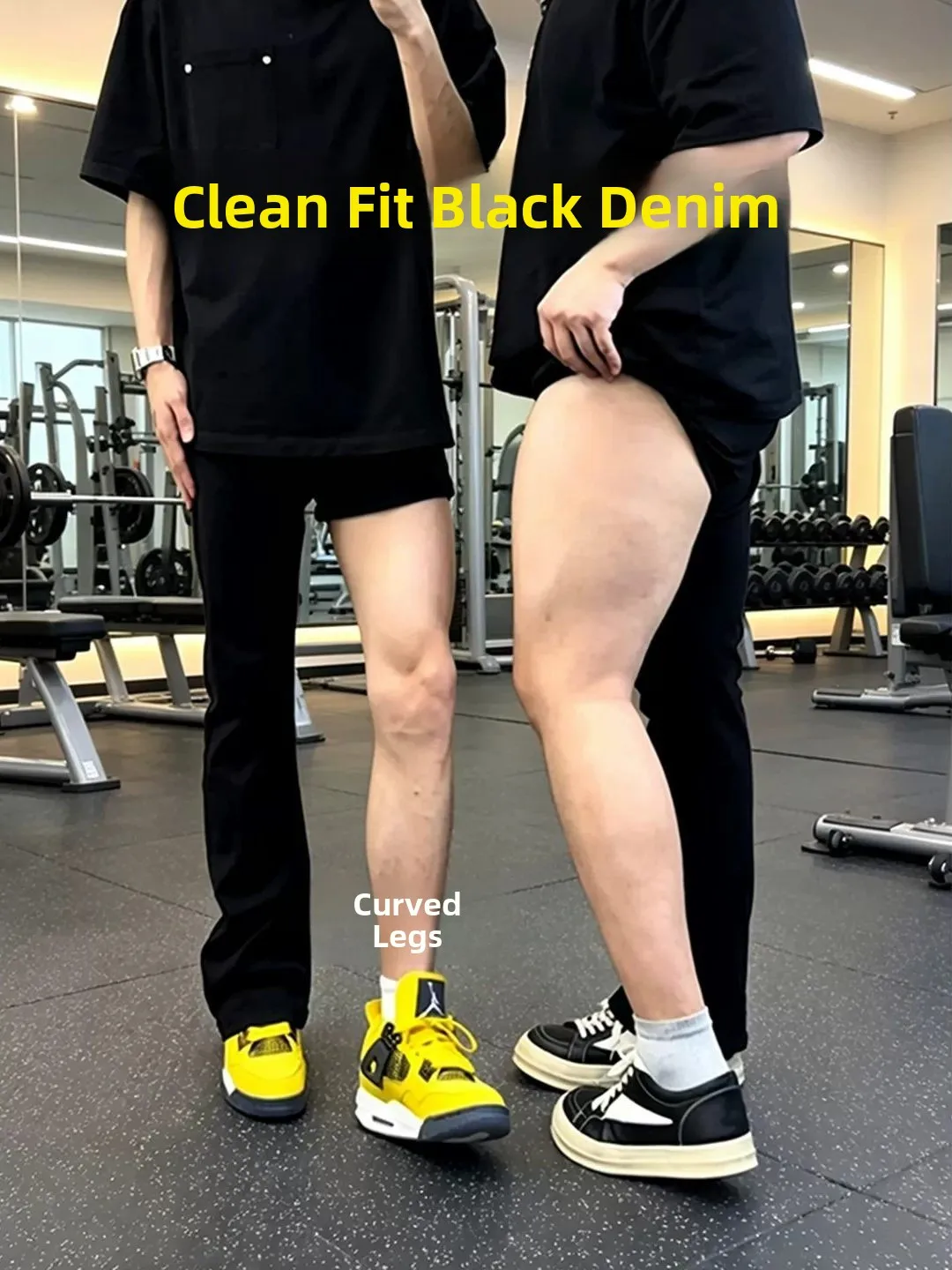 Black Leaf Blade Jeans Men Women Style Thickened Butt Micro Flared Straight Leg Slimming American Style Denim Jeans for Autumn