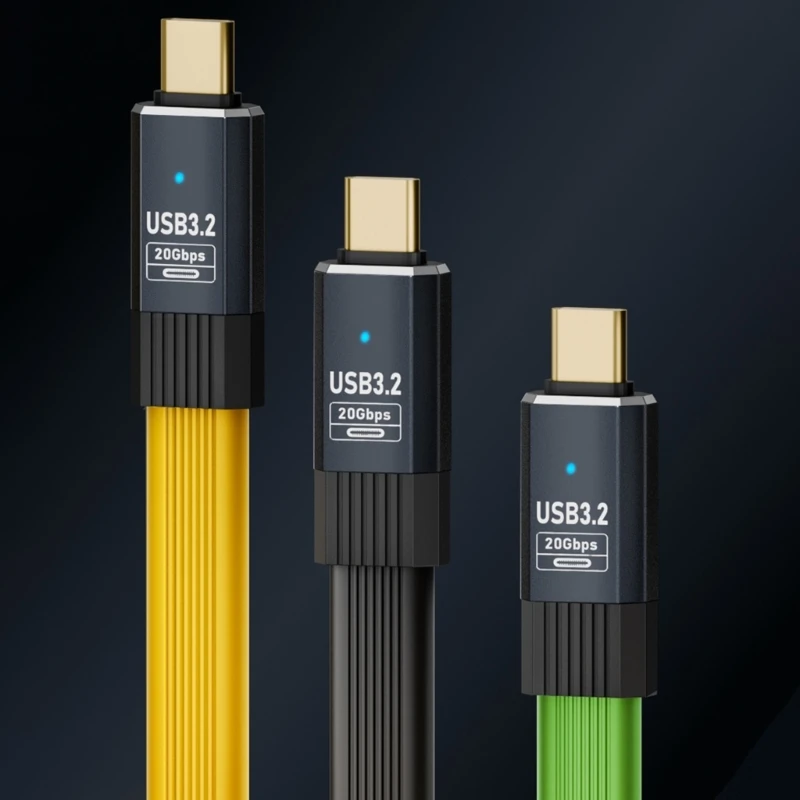 Cáp sạc mềm USB3.2 Loại C, Truyền dữ liệu 20Gbps Truyền video Otto 8K60hz