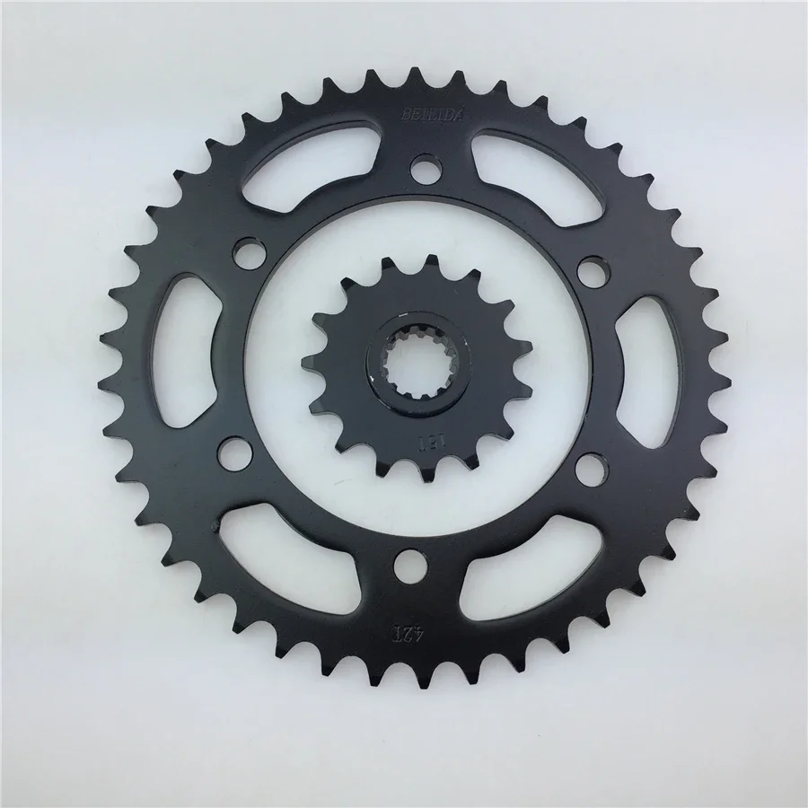 For Kawasaki ZRX400 motorcycle gear front and rear sprocket chain plate (525) size tooth plate / set