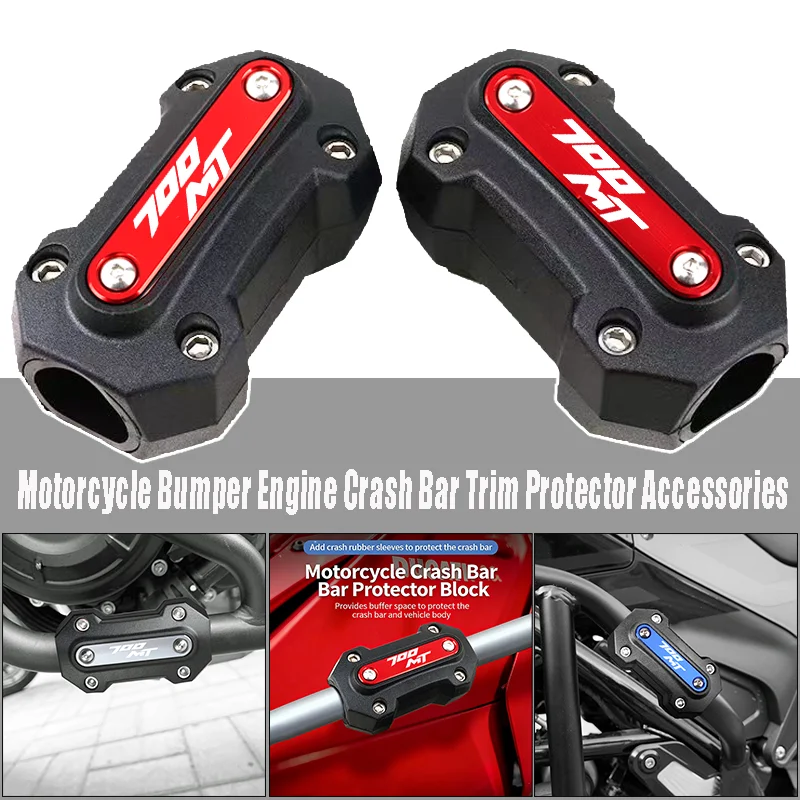 

Fit For 700MT 700 MT MT700 CFMOTO Motorcycle Engine Guard 22/25/28mm Engine Guard Protector Decorative Block Crash Bar CF Moto