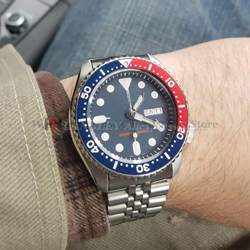 316L الصلبة الفولاذ المقاوم للصدأ حزام ل Seiko SKX007/009 ل اليوبيل ل أويستر سوار منحني نهاية ساعة ملحق 18/19/20/21/22 مللي متر