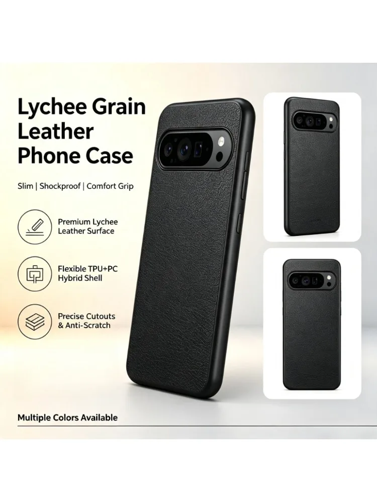 Premium Luxus PU-Leder Handyhülle für Google Pixel 11 Pro XL 7 8 9 10 Pro 10A 9A 8A 7A Ultra Slim Objektiv-Schutz Erhöhte Anti-Sturz-Abdeckung