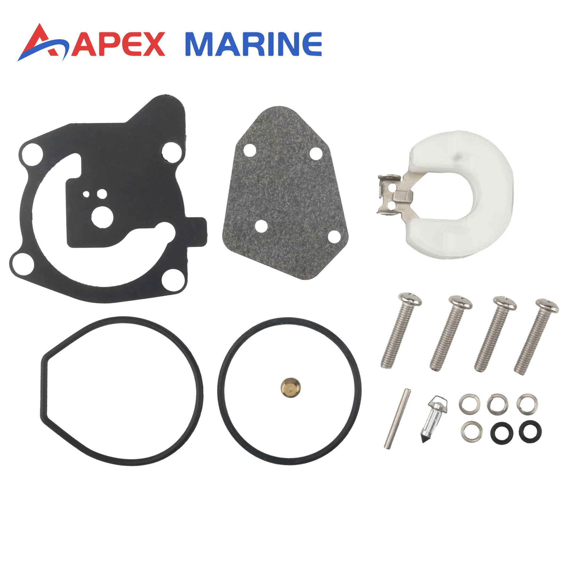 66T-W0093-00-00 Motor Carb Rebuild Kit for Yamaha Outboard 2-stroke 40HP E40X Boat Engine Fit 66T-14301-01 02 12 22 Carburetor