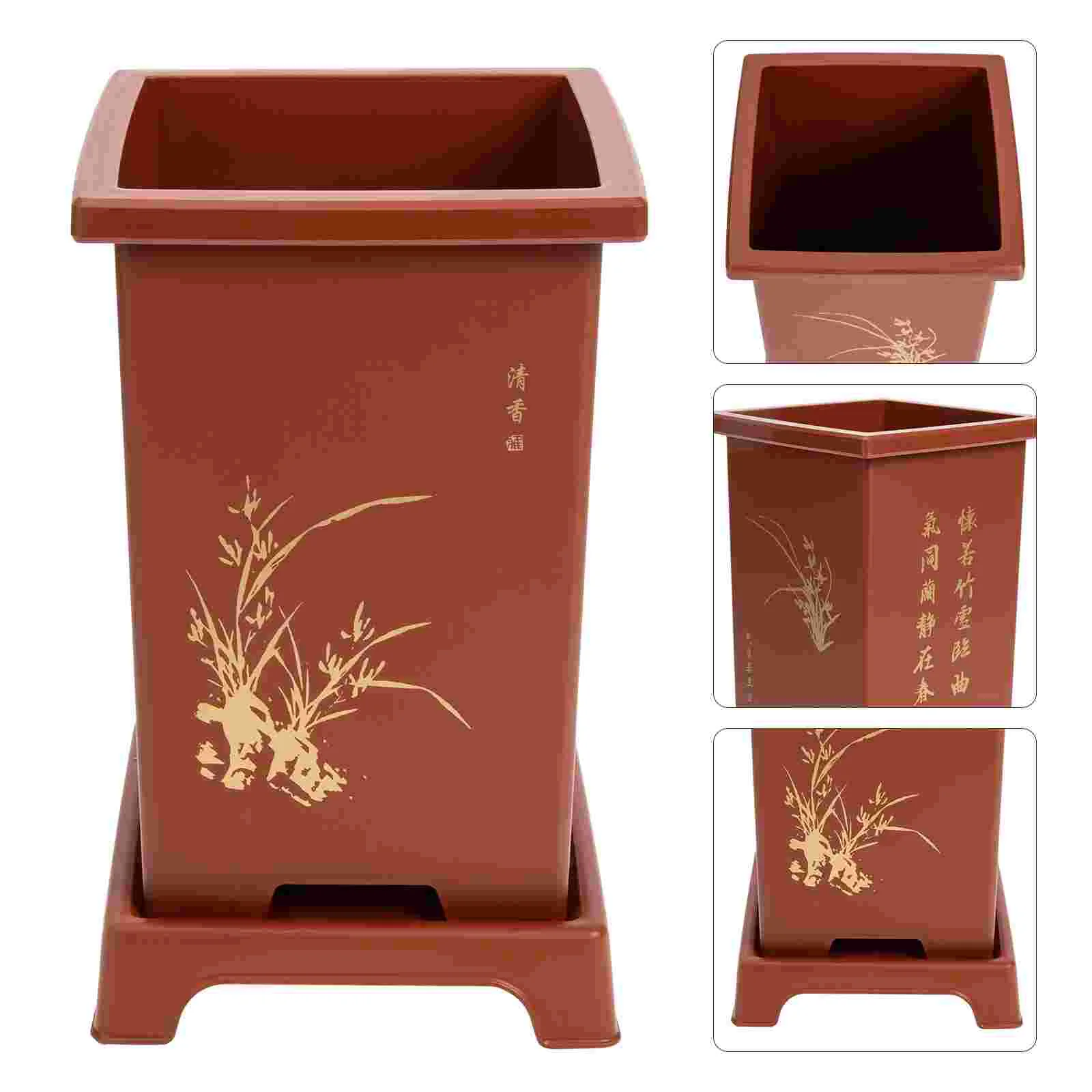 Pot Plant Flower Planter Pots Orchid Indoor Succulent Outdoor Decorative Box Holder Bonsai Tall Containers Porch Front