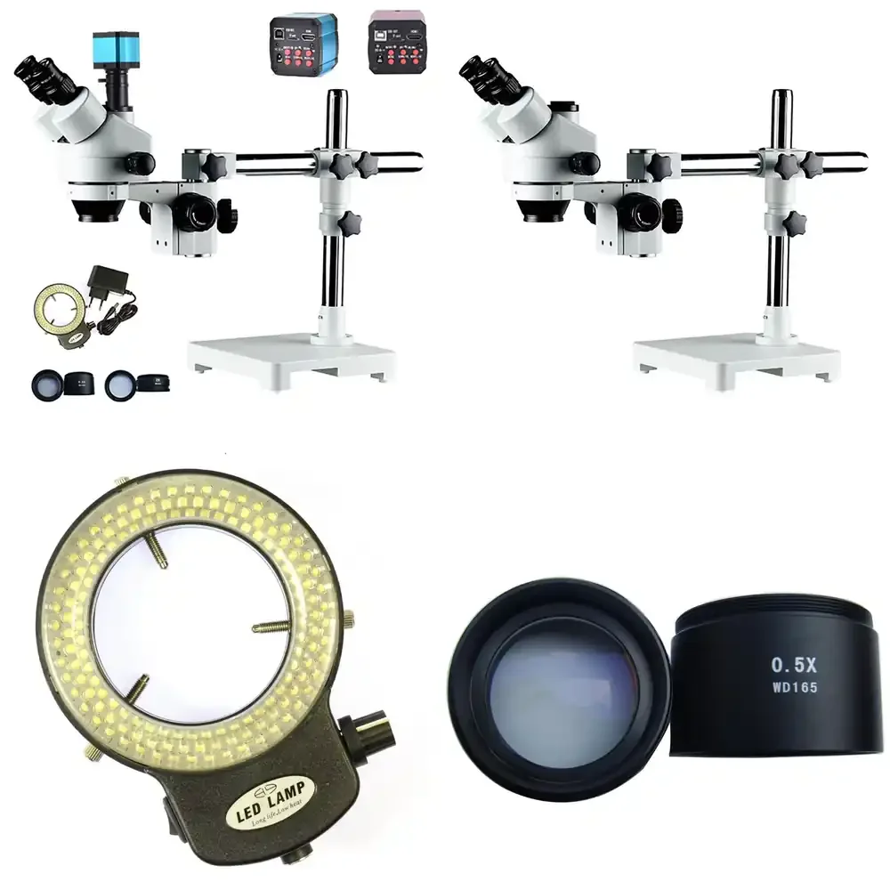 Factory Price 3.5X to 90X 14MP Trinocular Zoom Vision Microscope for Mobile Phone Repair Ophthalmic and Neurosurgery Practice