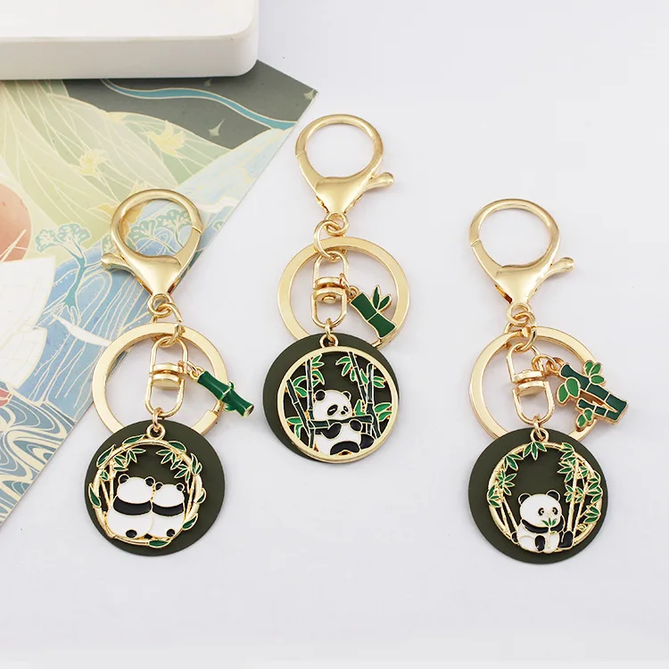 1Pcs New Style Animals Kung Fu Panda  Key Chain Children’s Keyring  Cute Knapsack Embellishments Key Accessories Women Keychains