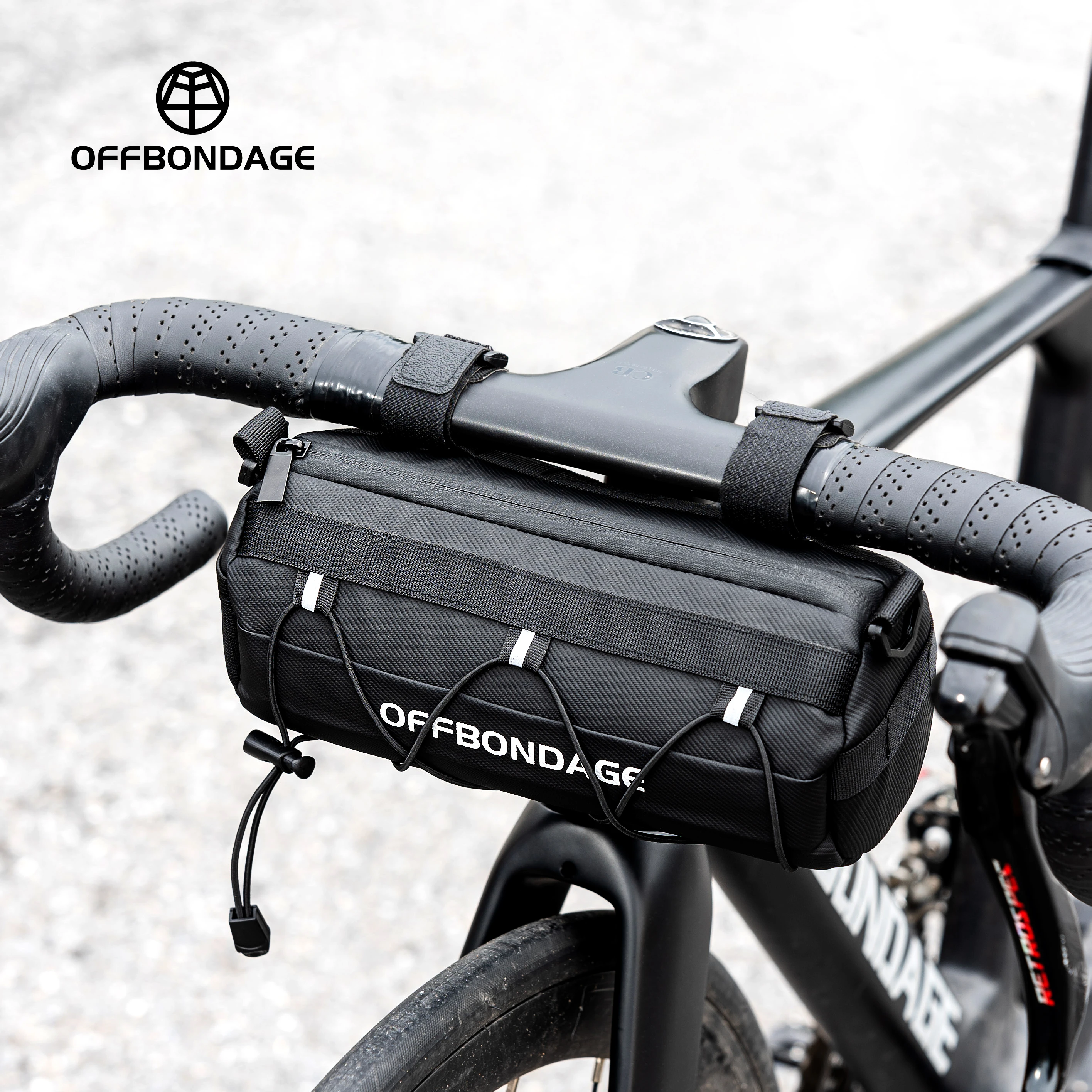 AliExpress OFFBONDAGE Bicycle Handlebar Bag MTB Road Bike Waterproof Storage Pack Cycling Large Capacity Front Handlebar Bag Cycling Parts