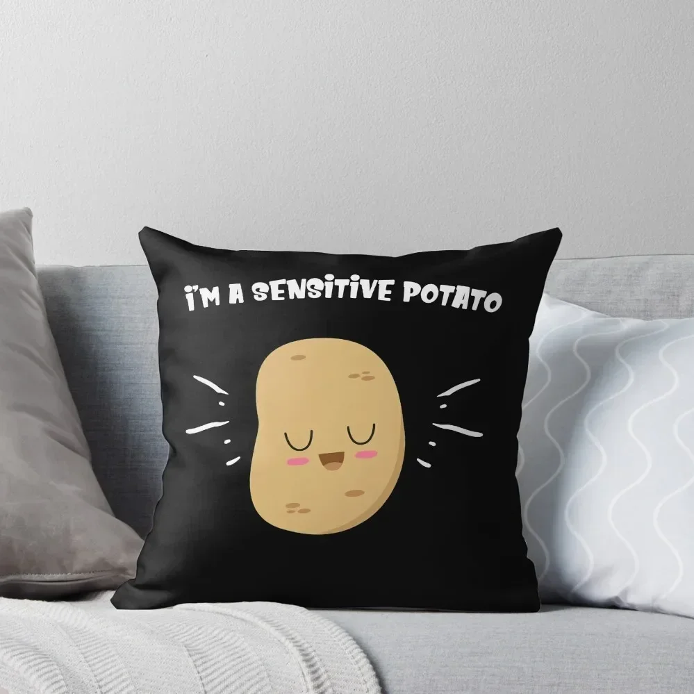 I'm a Sensitive Potato Throw Pillow Pillows Aesthetic christmas pillowcases pillow