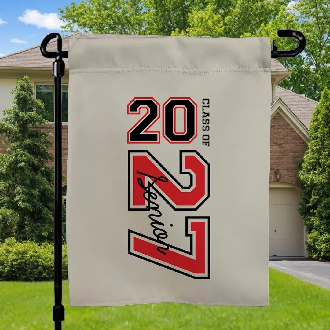 Class of 2027 Word Art 12-17 Garden Flag yyi