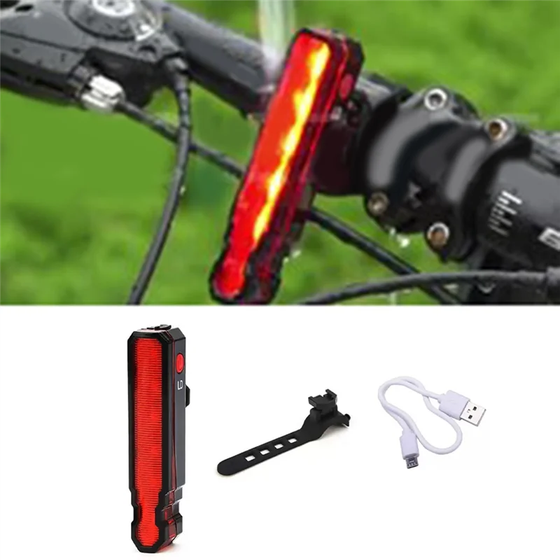 

Bike Seatpost LED Rear Light USB Rechargeable Line Warning Lamp Waterproof Road Bicycle Taillight