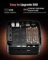 KAMRUI Mini PC Ryzen 7 7735hs 16GB LPDDR5 512GB M.2 NVMe PCIe3.0 SSD Max 4.75 GHz WIFI6 BT5.2 Win11pro Desktop Gaming Computer 3