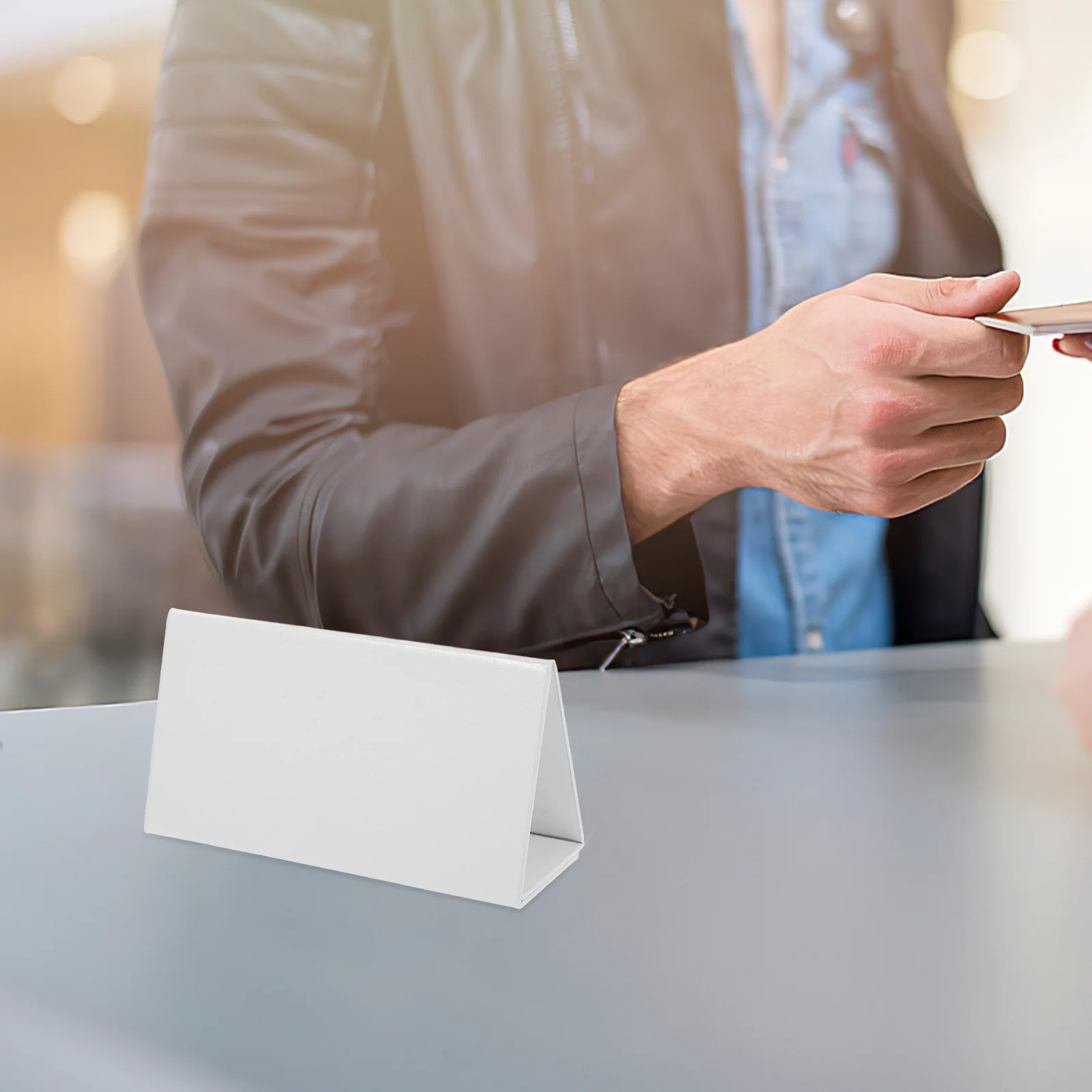 

Erasable Foldable Name Tent Card Blank Seat Label for Classroom Office Desk Seating Place Cards Table Cards Place Card