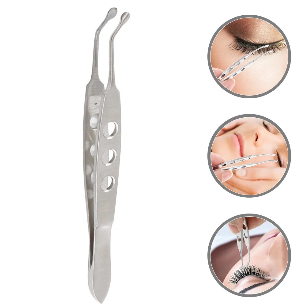 

Meibomian Gland Massage Tweezers Eyelid for Women Metal Forceps Lash Tools Steel Stainless Miss