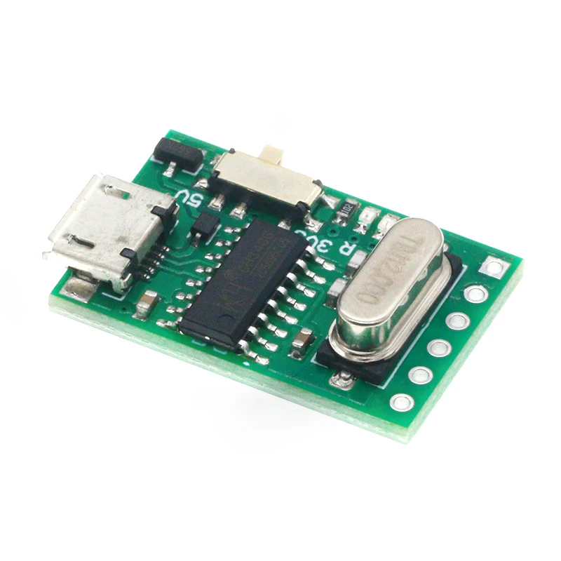 1Pcs USB to TTL converter Micro UART module CH340G CH340 3.3V 5V switch for downloader pro mini