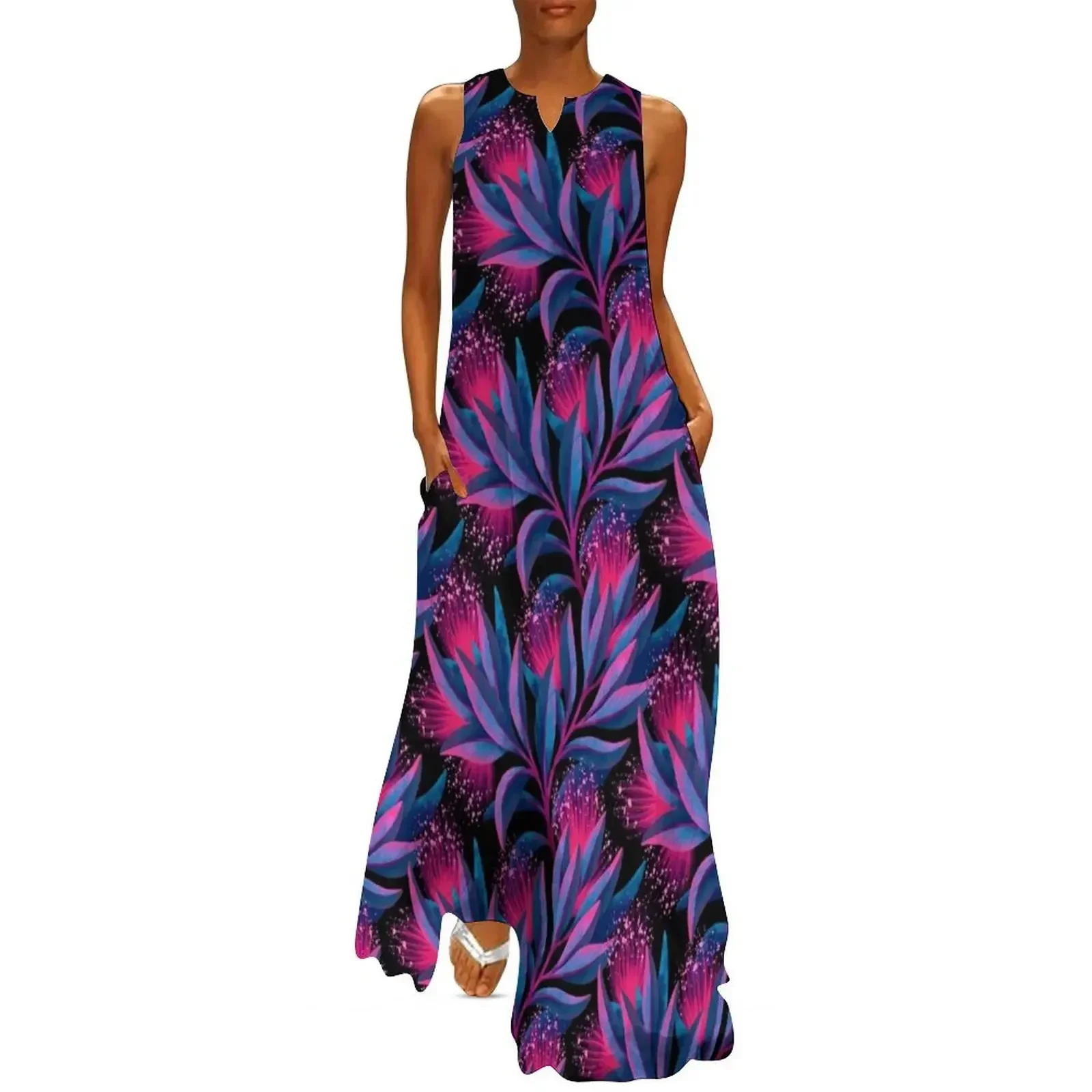 

Pohutukawa - Pink / Blue Long Dress Bride dresses luxury evening dresses for women 2025 dress Dress