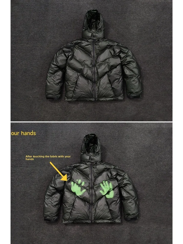 

Muhu Project C Технический тканевый пуховик с капюшоном и мягкой подкладкой, мужской длинный жилет на молнии, теплый, ветрозащитный