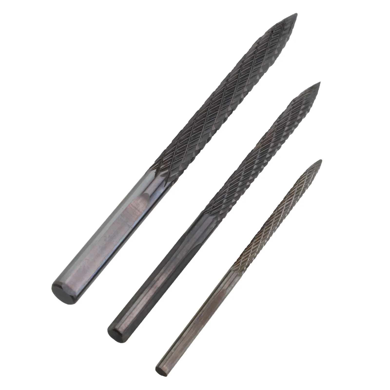 Optimisez votre travail de réparation de pneus avec un ensemble de 3 forets à fraises en carbure, tailles 3 mm, 4-5 mm et 6 mm, faciles à utiliser et durables
