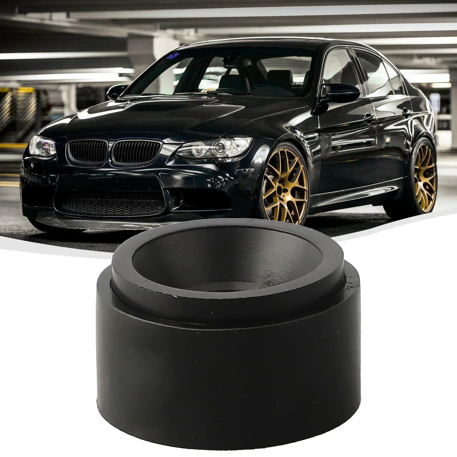 For BMW Engine Cover Rubber Mounting Mount 11147799108 Replacement Installation Rubber Black Quick Installation Non-deformation