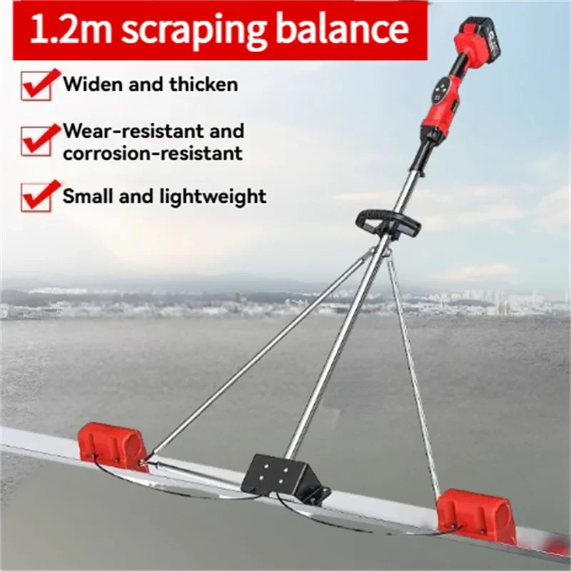 Electric Scraper 1.2M Concrete Polisher Level Floor Vibration Ruler Widening Thickening