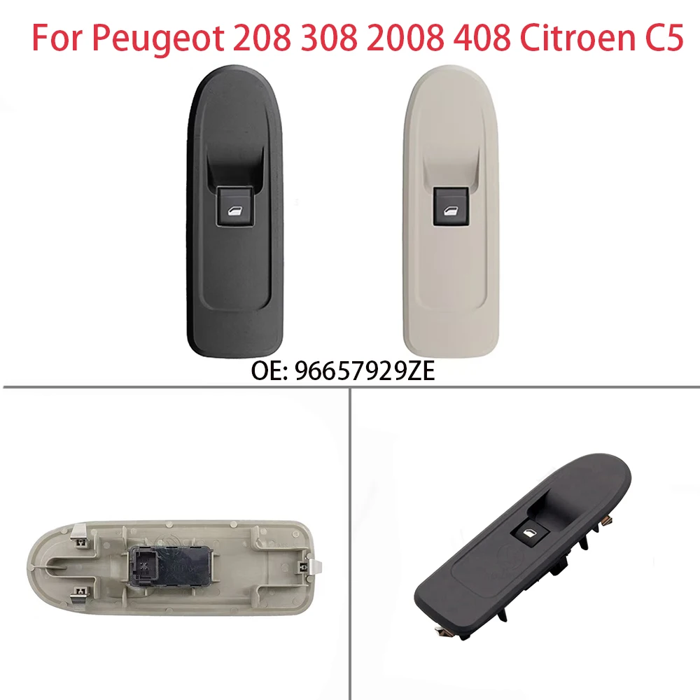 

OE:96657929ZE 4Pins For Peugeot 208 308 2008 408 Citroen C5 Car Power Window Control Switch Passenger Side Car Accessories