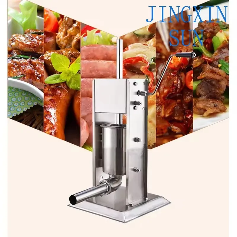 Vertical Sausage Machine Manual Sausage Maker Stainless 3L 5L Steel Meat Tools Meat Filler Maker Meat Filling Equipment