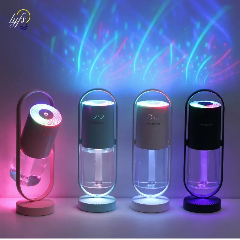 LED Night Light Hydration USB 360° Rotating Desktop Light For Home Bedroom Living Room Desk Car Decorative Table Night Light