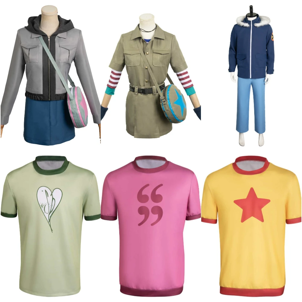 

Takes 2023 Off Scott Pilgrim Ramona Flowers Cosplay T Shirt Jacket Coat Skirt Costume Outfits Men Women Halloween Carnival Suits