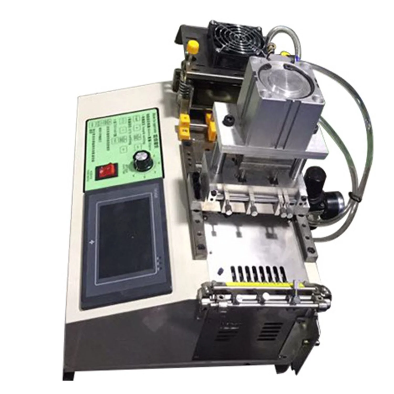 In-stock Fully Automatic Punching And Cutting Machine For Helmet Webbing Protective Masks Elastic Bands Tape