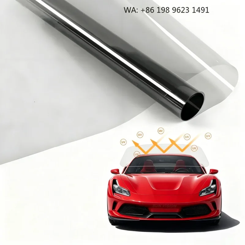 2 Ply Nano Ceramic Solar Film High Heat Rejection UV Protection HD Clear Privacy Film Wholesale izable Box