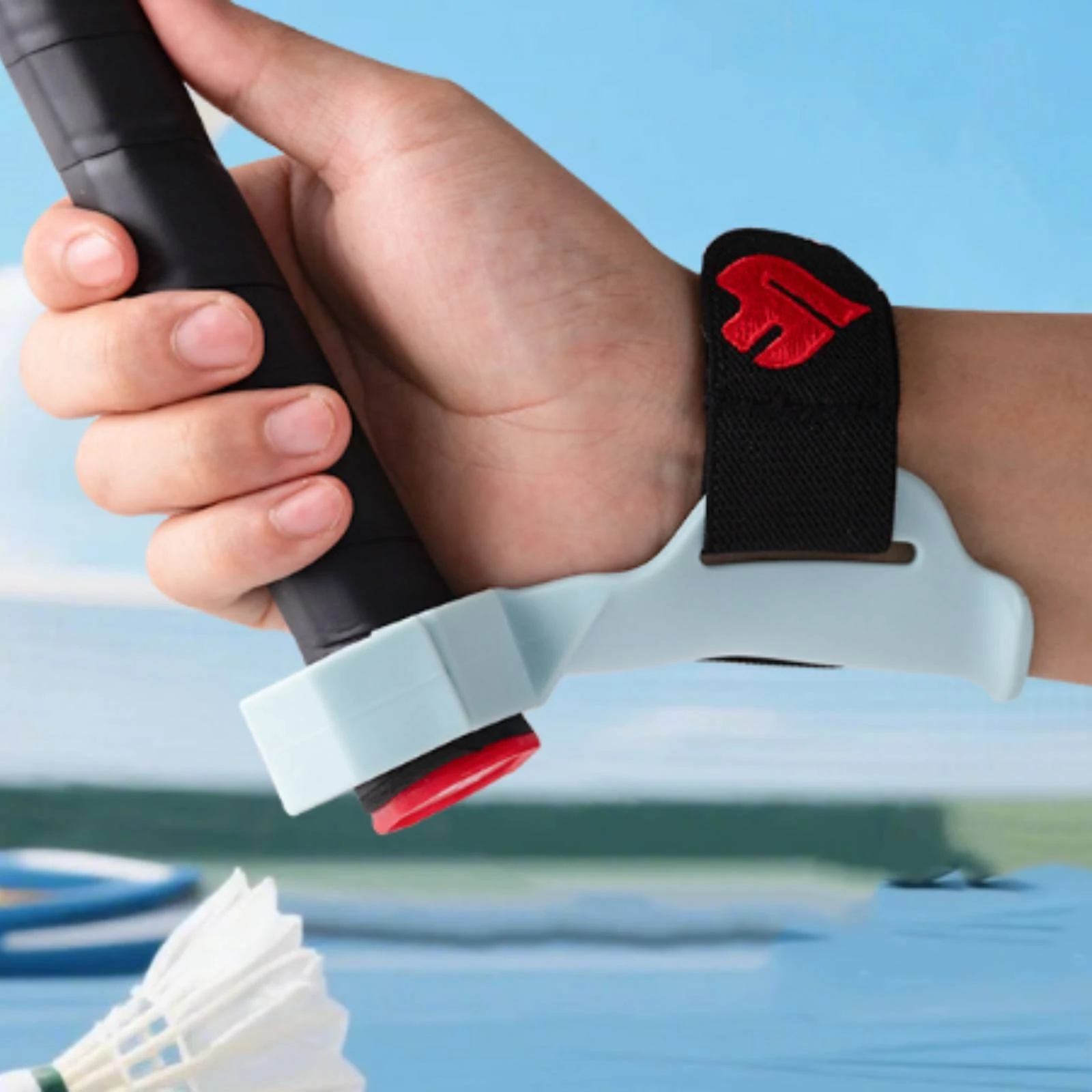 Badminton Wrist Support Coach Secure Fit Wrist Coach Training Aid Compact Sports Equipment Sturdy for Athletes view 5