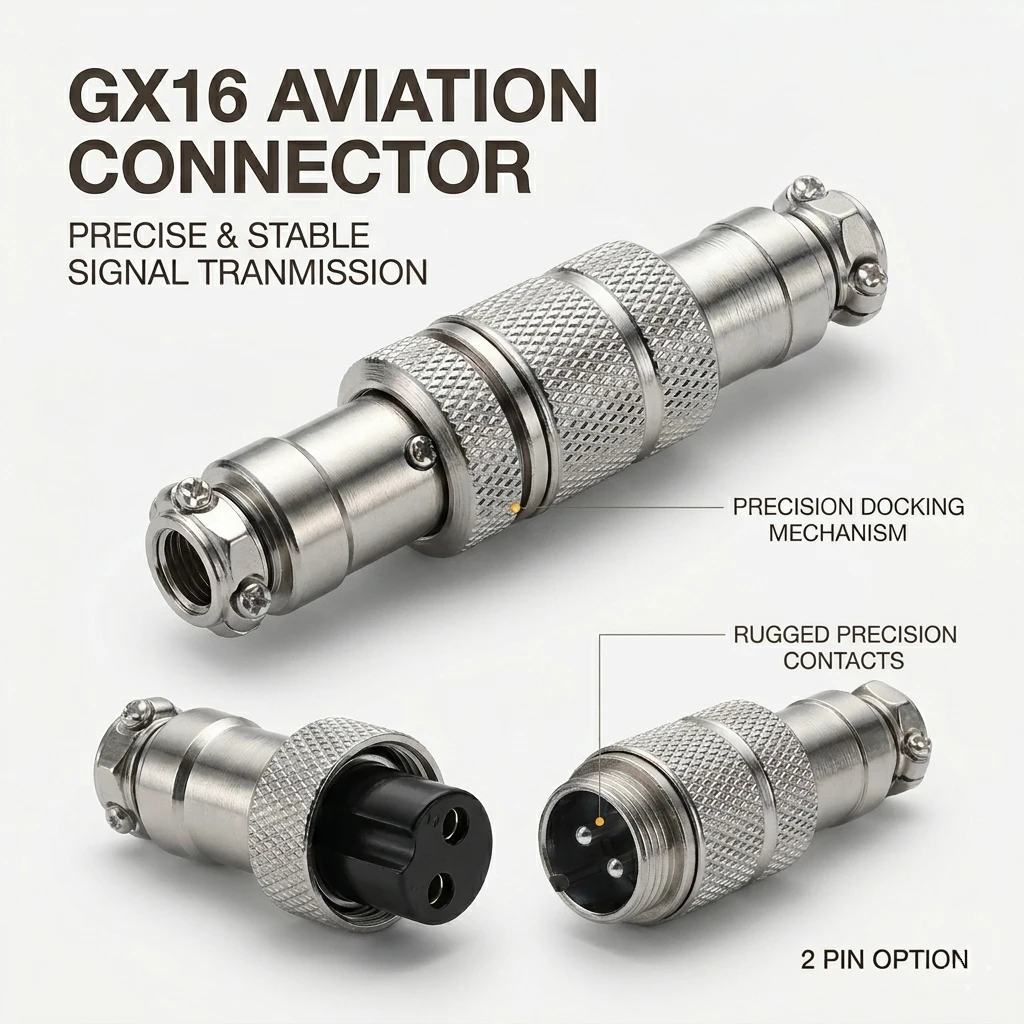 GX16 2-10 Pin Aviation Connector Male Female Plug Socket Inline Panel Mount Wire Adapter Circular Docking Industrial Connector