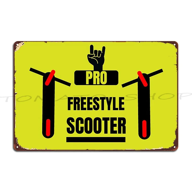 Pro Free Rider Trick Scooters Stunt Scooter Trick Metal Plaque Poster Wall Cave Club Garage Designs Tin Sign Poster