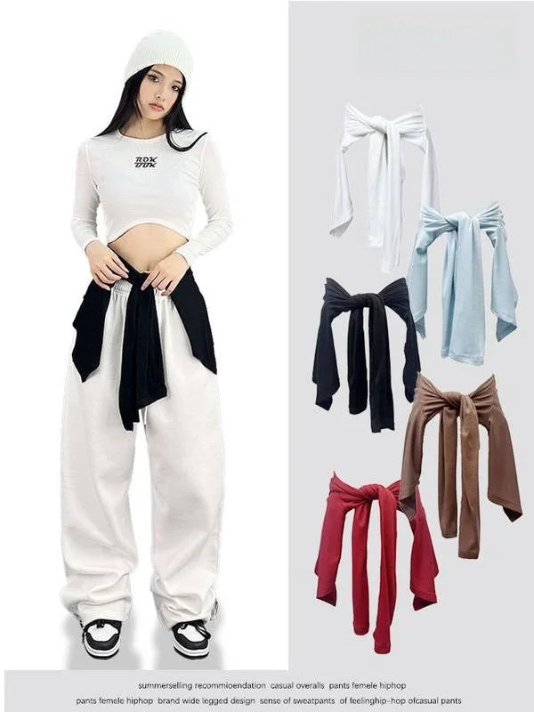 Nuova Gonna a Vita Media con Stampa 2026, Stile Hip Hop Jazz Dance, Sovrapposta, Effetto Snellente, in Fibra di Poliestere, Vestibilità Standard