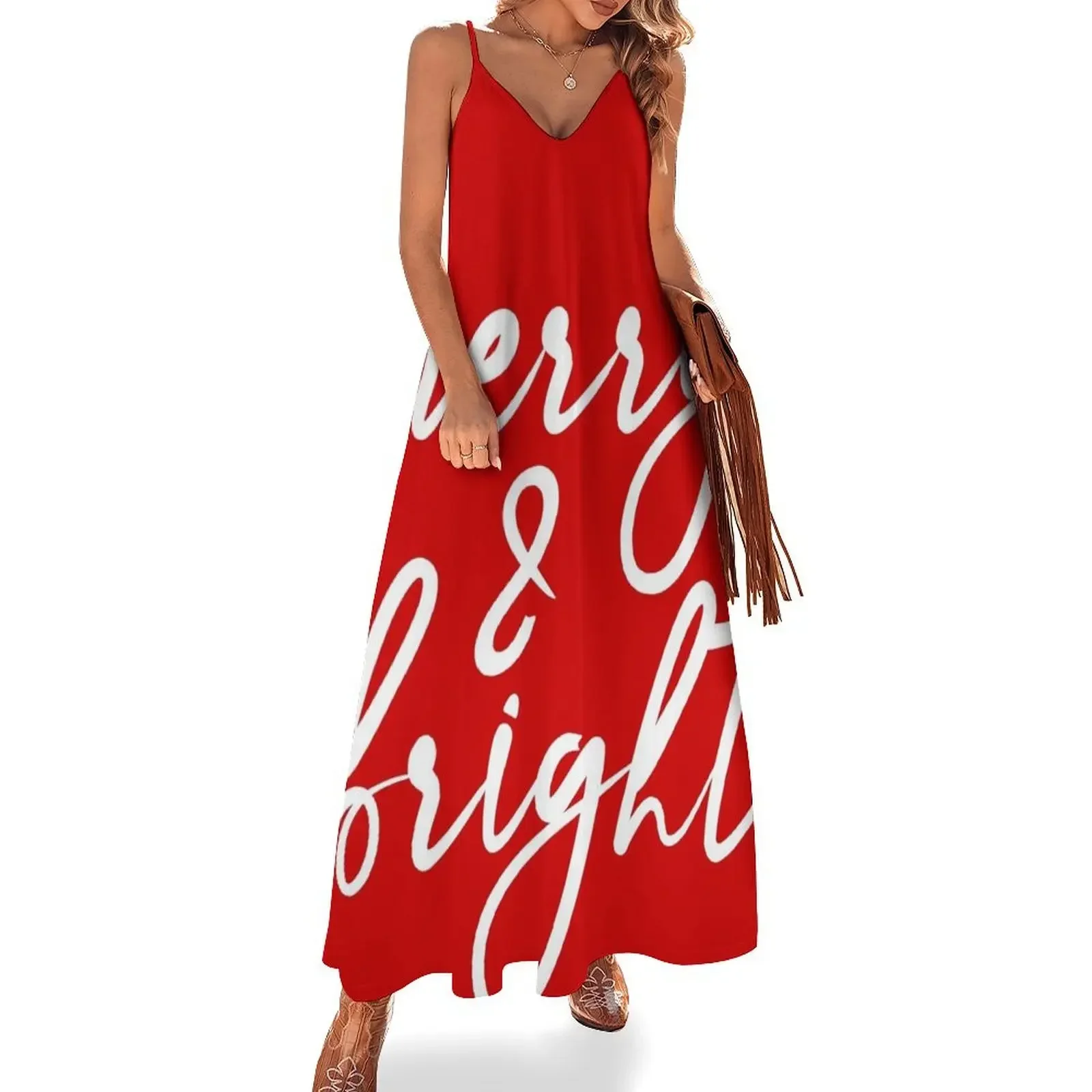 Merry & Bright Sleeveless Dress long dress women long sleeve dresses Dress