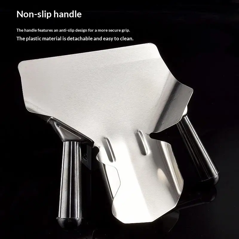 Stainless Steel  Shovel For Hamburger Popcorn Packing Shovel Fries Shovel Loader Kitchen Gadget Baking Tool Shovel