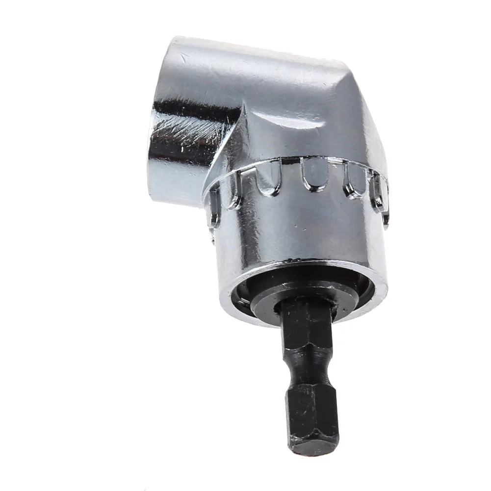 Adaptor Bor Sudut Kanan 105 Derajat, Shank Hex 1/4in, Pemegang Mata Bor Bersudut, Aksesoris Bor Sudut Kanan, Suku Cadang Perkakas Tangan
